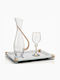Best Man Set Glass / Crystal Gold 3 Pieces