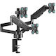 Onkron Stand Desk Mounted for 3 Monitors up to 32" with Arm (G280-B)