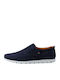 Ανατομικά Δερμάτινα Ανδρικά Slip-On Μπλε