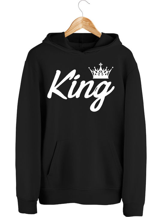 King Hood Pullover mit Druck Schwarz