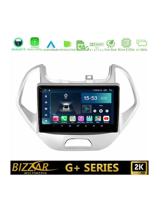 Bizzar Car Audio System for Ford Ka 2016-2020 (Bluetooth/USB/WiFi/GPS/Apple-Carplay/Android-Auto) with Touch Screen 9"