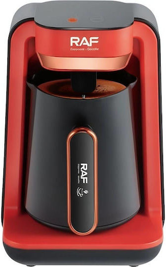 Raf Mașină de cafea grecească 500W cu Capacitate 280ml Roșu