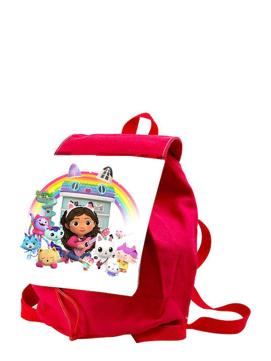 Kids Bag Gabby's Dollhouse Dollhouse Gabby Red 26x20x10cm