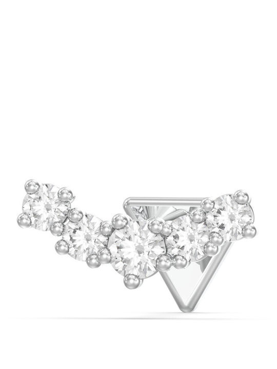 Guess Steel Silver Piercing Earring JUBE06265JWRHT U