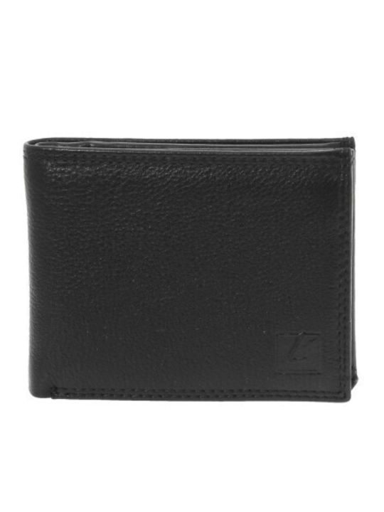Leather Men's Wallet Classic with RFID Black