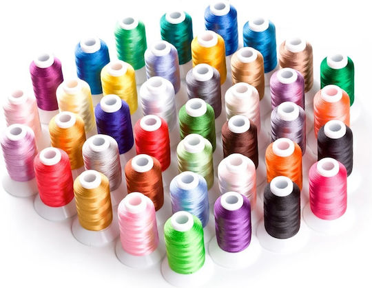 Embroidery Thread Kit 40 Spools 500 M Multicolor