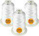 Set Fire De Broderie 3 Bobine 5000 M Culoare Albă