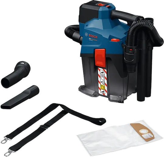 Bosch Pro Επαναφορτιζόμενη Σκούπα Υγρών / Στερεών Χωρίς Φορτιστή και Μπαταρία με Πλαστικό Κάδο 6lt