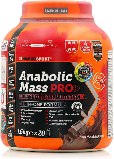 NamedSport Anabolic Mass Pro mit Geschmack Dark Chocolate 1.6kg