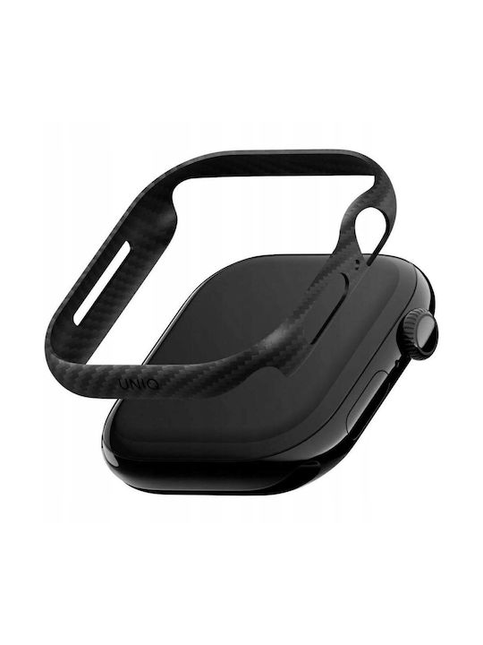 Uniq Keva Verge Plastic Case in Black color for Apple Watch Series 10, Apple Watch Series 11 42mm