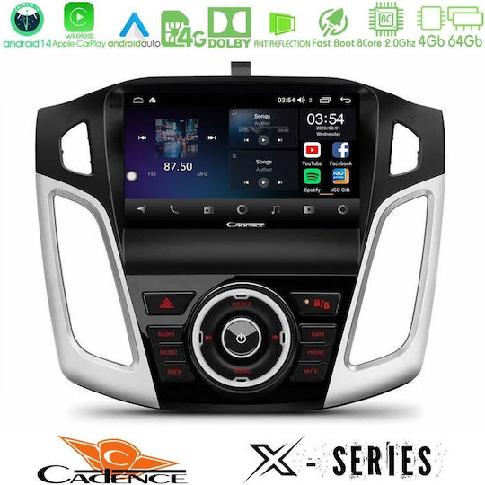 Cadence Автомобилна Аудио Система (Блутут/USB/WiFi/GPS/Apple-Carplay/Android-Auto) с Тъчскрийн 9"