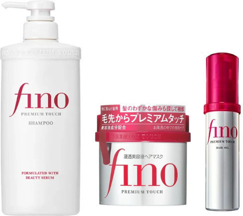 Shiseido Fino Premium Touch Shampoo + Haarmaske + Haaröl Hautpflege-Set 3 Menge Custom Bundle