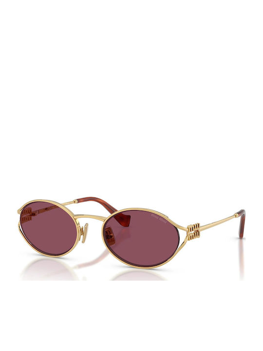 Miu Miu Women's Sunglasses with Gold Metallic F...