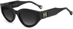 Carolina Herrera Black Sunglasses With Horn-Rimmed Frame