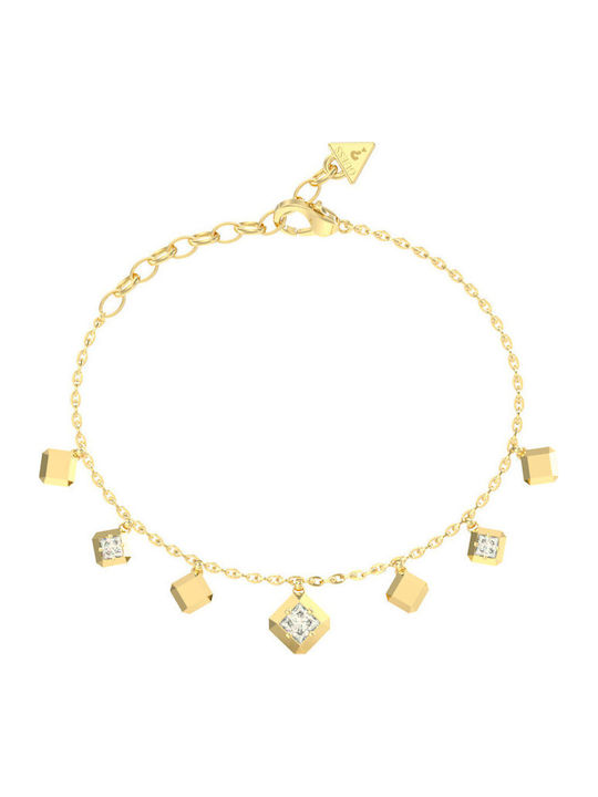 Guess Damentrailing aus vergoldetem Stahl 21cm