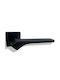 Deco Ceramica Πόμολο Μεσόπορτας με Ροζέτα W-300-9 Ζεύγος με Επιστόμιο Μαύρο Ματ