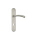 Deco Ceramica Πόμολο Μεσόπορτας με Πλάκα DK1172-OP Ζεύγος Νικελ Ματ