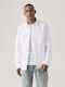 Long-sleeved Denim Shirt White