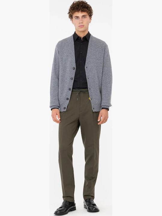 Elastic Trousers Khaki