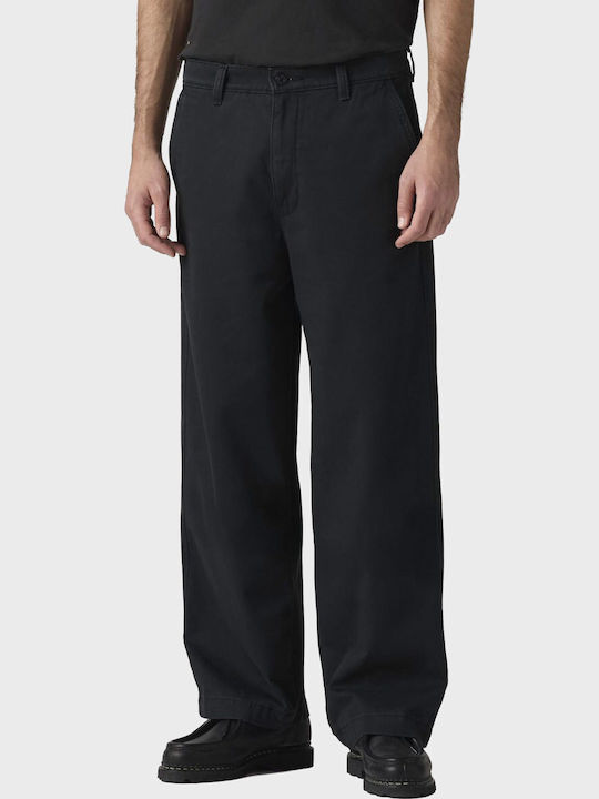 Trousers Chino in Baggy Line Black