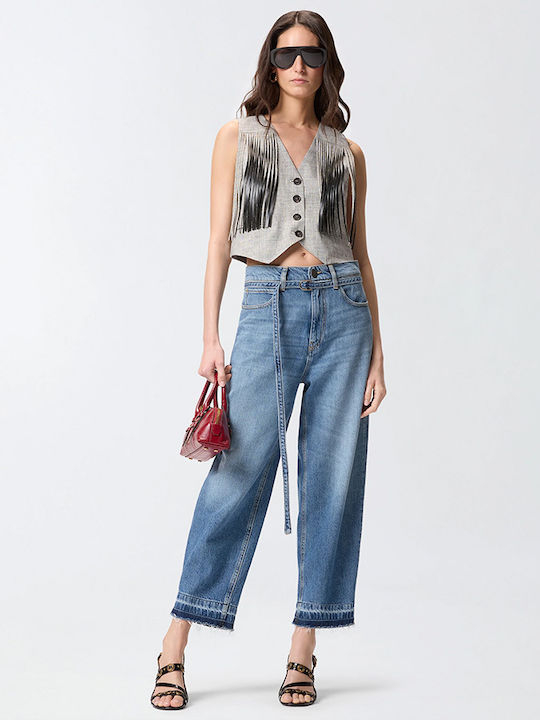 Estelle High Waist Women's Jean Trousers Blue