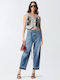 Estelle High Waist Women's Jean Trousers Blue