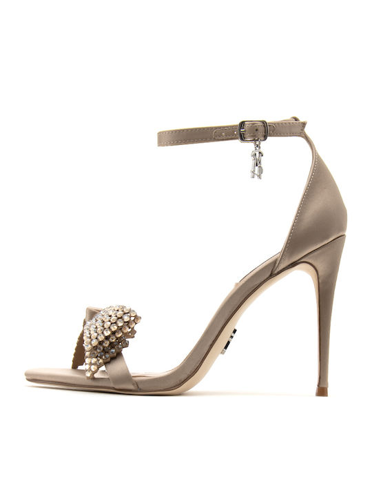 Steve Madden Sandals with Strass Brown