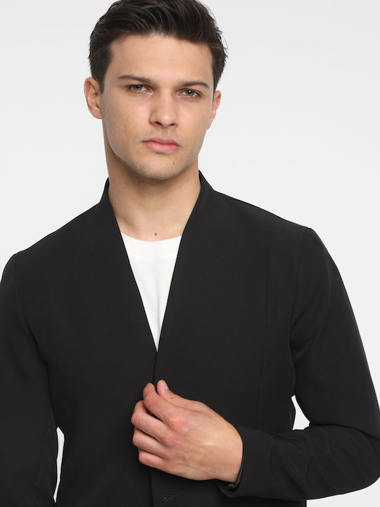 Men's Suit Jacket Slim Fit Black