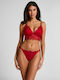 Hunkemöller Комплект Дамско Бельо с Плъзгащ се Червен