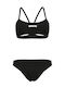 Bikini Set Sports Bra Black/White