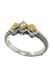 Damen Ring mit Zirkonia aus Silber