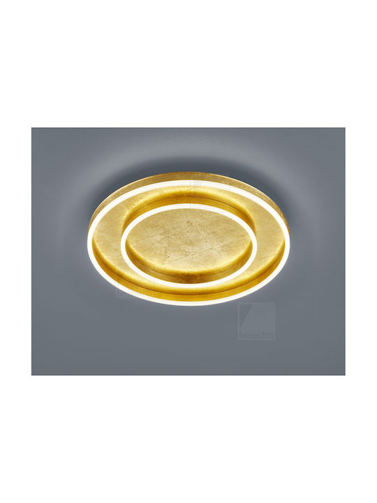 Helestra Deckenleuchte 59.5cm Gold mit Integrierter LED