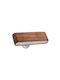 Modern Wall Lamp with Integrated LED and Cold White Light Dark Brown 12.8x4cm