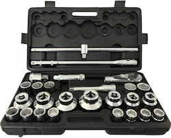 Verke V39080 Set Cheie Tubulară cu Chei cu Clichet