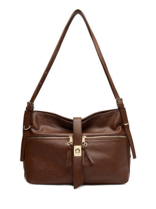 Leather Women's Bag Shoulder Brown
