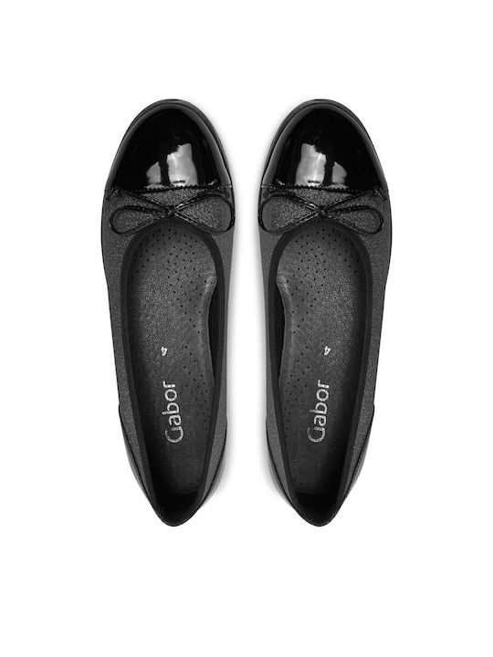 Damen Ballerinas in Gray Farbe