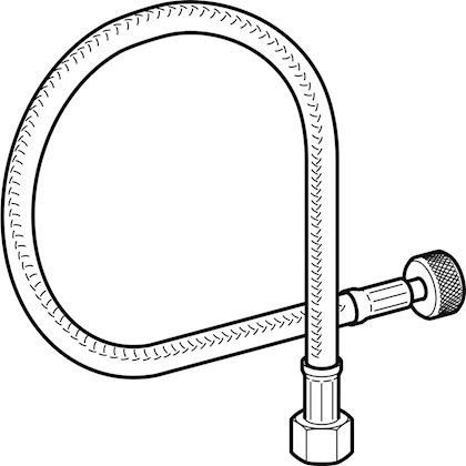 Connection Spiral For Washbasin Faucet Reinforced 242.916.00.1 Geberit