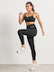 Instruire Colanti de femei Cropped Colanti Negru