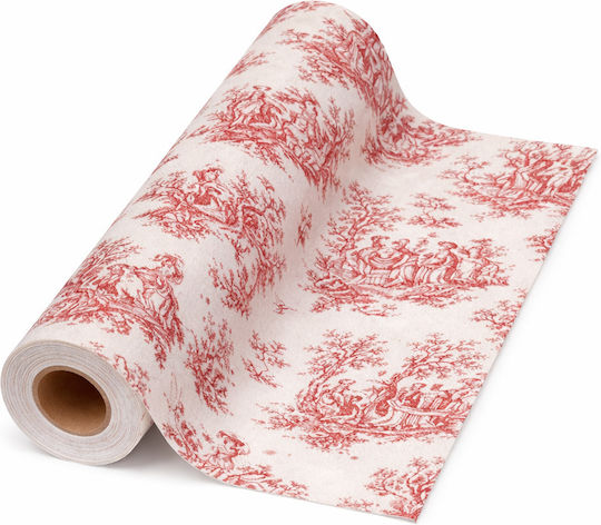 Polyester Fabric Roll 24cm x 5m Red T018364-24 Sale 35%