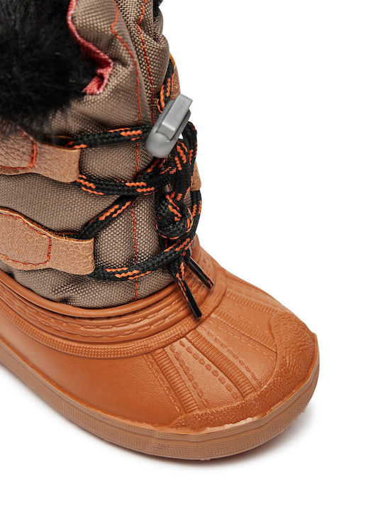 Kinder-Schneestiefel Orange