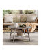 Round Central Coffee Table Wooden Gray W80xL80xH45cm