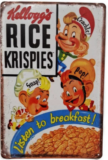 Μεταλλική Πινακίδα Kellogg's Rice 30x20cm