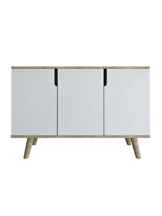 Sideboard Verona Wooden Oak-white 120x30x80cm