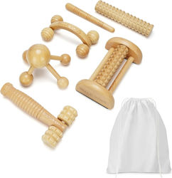 Belle Vous Lemn Instrument de masaj pentru talie, spate, picioare & corp împotriva celulitei Verde Belle Vous Lemn Instrument de masaj pentru talie, spate, picioare & corp împotriva celulitei Verde