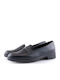 Δερμάτινα Γυναικεία Loafers σε Μαύρο Χρώμα