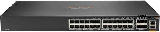 HP CX 6200F Managed PoE+ Switch with 24 Gigabit (1Gbps) Ethernet Ports and 4 SFP Ports