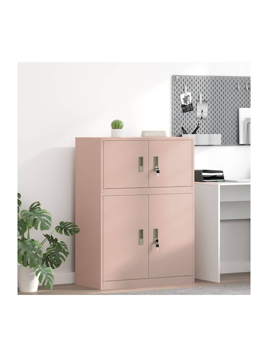 Cabinet de Birou Metalic Pink 80x40x40cm