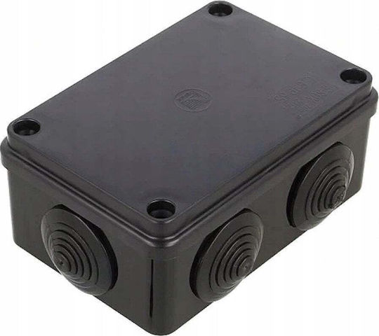 PAWBOL Elektrisches Gehäuse für Außenmontage Wasserdicht IP65 in Schwarz Farbe