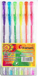 Titanum Στυλό Gel 6τμχ