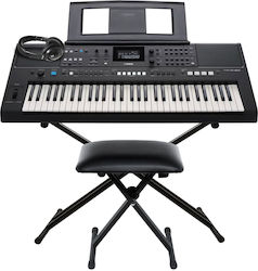 Yamaha Tastatur PSR-E483 mit 61 Tasten mit Stän...